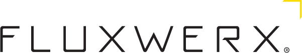Fluxwerx Logo black+yellowchevron